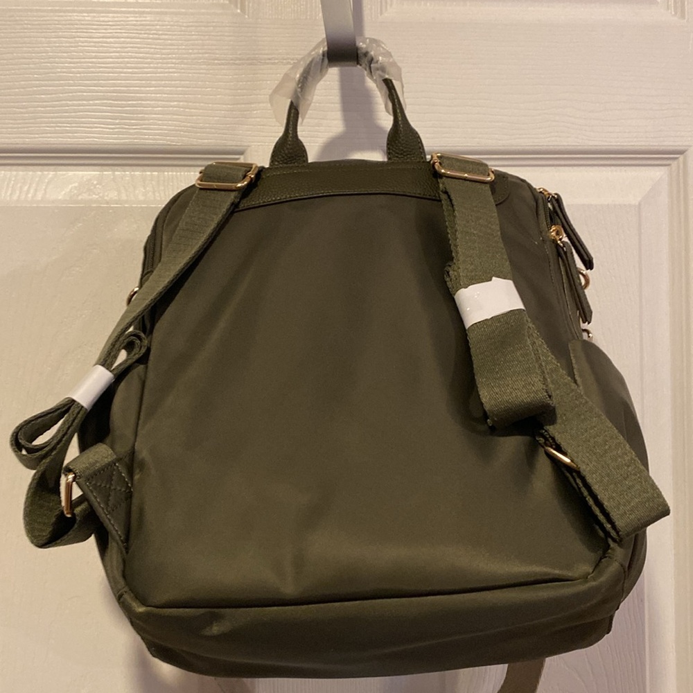 BNWT HAUTE HIPPIE Olive Green Viral Backpack - Picture 5 of 6